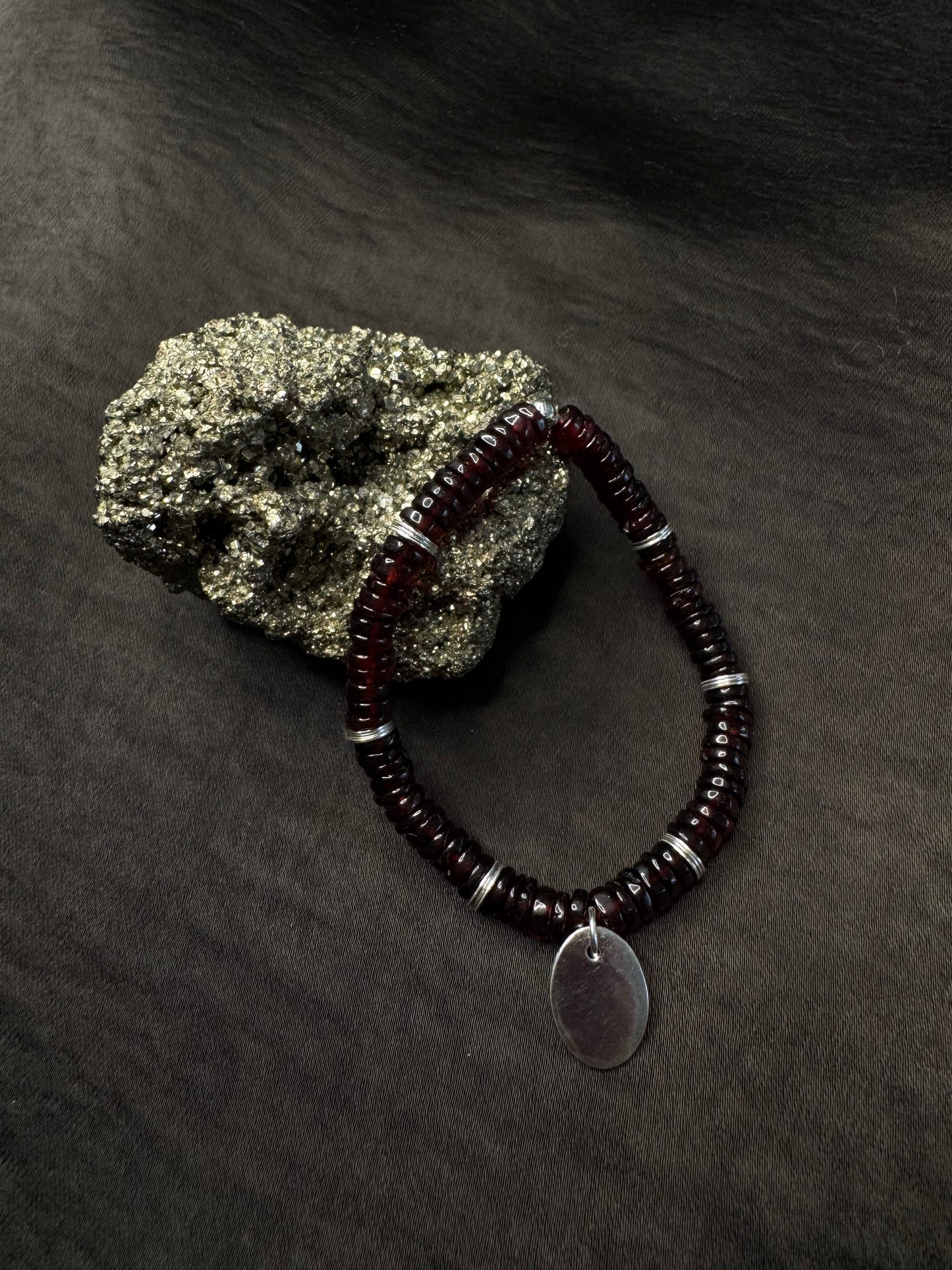 Grenat- Argent 925